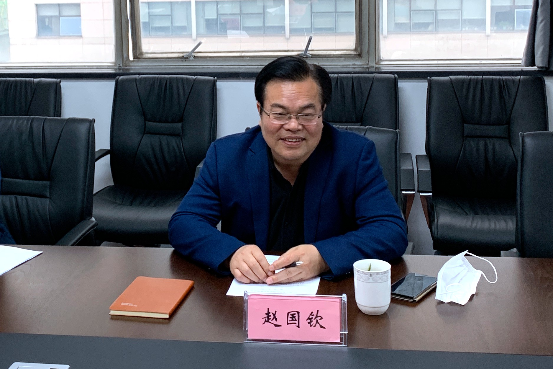 杭州市农业农村局赵国钦局长到访6686体育(中国)官方网站开展三服务